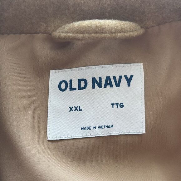 NWOT Old Navy Camel Car Length Coat - Picture 8 of 11
